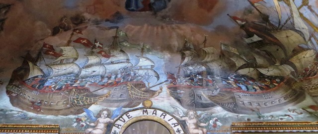 fresque de la bataille de Lépante